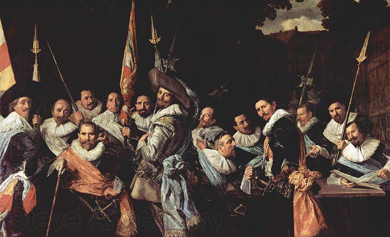 Frans Hals Meeting of the officers of the Kloveniersschutterij in Haarlem.